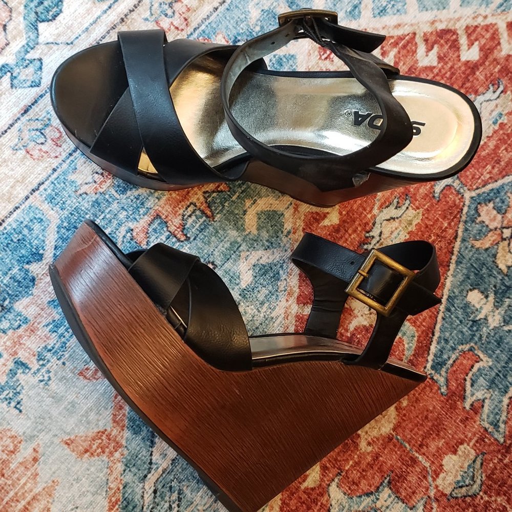 Strappy Wedges